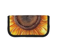 LRHCNZDCP You are My Sunshine Sunflower Printed Pen Pencil Case Canvas Makeup Bag Gadget Pen Bag Pencil Box with Zipper
