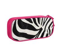 LRHCNZDCP Zebra Animal Printed Pencil Case Pouch Cute Pencil Pen Case Pencil Box Pen Bag for School Office, Pink