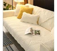 LRIKOEU Quilted Sofa Covers for L Shaped Sectional Thick and Durable Sofa Protector for Dogs Flannel Sofa Covers Washable Sectional, Warm Plush Couch Cover Pad for Cats,Dogs（1pc/28x59in）