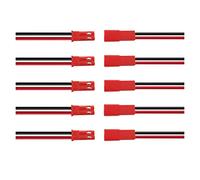 LRJSKWZC 5pairs/batch 10cm 2pin jst. plug cable male/female connector 22AWG 2P wire plug jack connector led light bar jst. remote control toy cable jst connector
