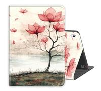 LROTFNGX for Apple iPad Air 11-inch Case 2025/2024,Case for iPad Air 5th/4th Generation 10.9 inch,Multi-Angle Stand Protective Sleeves,PU Leather Folio Cover w/Auto Wake/Sleep,Magnolia