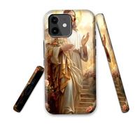 LROTFNGX for iPhone 11 Case 6.1 Inch 2-Layer Hard Shell - Shockproof & Scratch Resistant Protection with Stylish Patterns for Women and Men,Jesus Christ Rose Garden