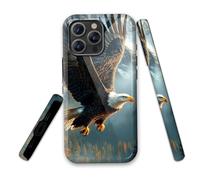 LROTFNGX for iPhone 14 Pro Max Case 6.7 Inch 2-Layer Hard Shell - Shockproof & Scratch Resistant Protection with Stylish Patterns for Women and Men,Bald Eagle Mountain