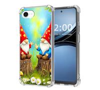 LROTFNGX for iPhone 16E Case,Slim Fit Clear Case,Military-Grade Shock-Absorbent Protectione,Lightweight with Wireless Charging Compatibility, 6.1 inche,Gnomes Garden Fantasy