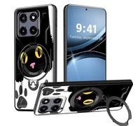 LROTFNGX for Moto G Stylus 2025 Case 360°Spin Invisible Stand Military Protection Shockproof Phone Case for Motorola Moto G Stylus 2025 Women Men 6.7'',Cartoon Black Cats