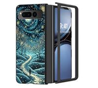 LROTFNGX for Pixel Fold 2023 Case,Ultra Thin 1.2mm Hard PC Cover,Matte Anti-Scratch Anti-Fingerprint Shockproof Protection,Phone Case for Google Pixel Fold 2023,Starry Night Path