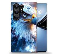 LROTFNGX for Samsung Galaxy S24 Ultra Case 6.8''Hybrid 2-Layer Shockproof Hard Shell Scratch Resistant Cover Stylish Protective Girl Men & Women Phone Case for S 24 Ultra,Eagle Cosmic Fire