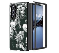 LROTFNGX Z Fold 7 Case,Ultra Thin 1.2mm Hard PC Cover,Matte Anti-Scratch Anti-Fingerprint Shockproof Protection,Phone Case for Galaxy Z Fold 7,Skeleton Orchestra