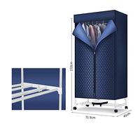 LRP Household Stainless Steel Clothes Dryer, Small Storage Wardrobe, 1000W, Middle Four Tubes, 71.5×45×152cm