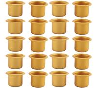 Lrporyvn 20 Pcs Metal Candle Insert for Taper Candles Decorative Candle Holder DIY Candle Holder Set for Tree Candles Table