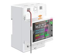 Lrporyvn AT4PTW WiFi Tuya Din Rail Digital Thermostat Incubator Temperature Controller with Switch AC220V 100A for Heating