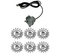 Lrporyvn Automatic Rotisserie Grill Tools Metal BBQ Rotary Frame Gear with USB Cable Motor DIY Automatic Rotary Frame Tool Set