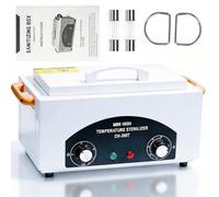 Lrqmte 300W High-Temperature Autoclave Sterilizer, Professional Nail Tool Steriliser, Dry Heat Cleaning Box for Manicure Pedicure SPA, Dentist Tools, Salon Barber Hair Cutting Equipment