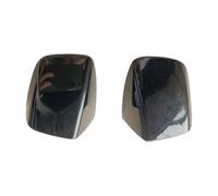 LRSJJ Car Sliding Door Handle Black Exterior Door Handle Cylinder Housing Cover Cap No Hole for A6 for C7 for A8 for S6 2012-2018(1 Pair)