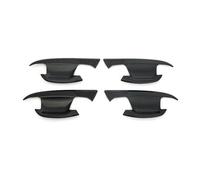 LRSJJ Car Sliding Door Handle Car Accessories for A6 for C8 2019 ABS External Outside Door Handle Covers Trim 4pcs Car Styling(Carbon fibrt Black)