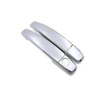 LRSJJ Car Sliding Door Handle Car Door Handles Covers Exterior Scratch Protective Decor Car Accessories for Vauxhall 2009-2015(Silver)