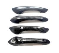 LRSJJ Car Sliding Door Handle Car Exterior Door Handle Cover Trim for Trax for Seeker 2023 2024 Parts ABS Carbon Fiber