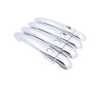 LRSJJ Car Sliding Door Handle Door Handle Covers for Clio 3 III 2005-2014 Car Door Imitation Handle Chrome Protective Auto Accessories(4 Button 4 Door)