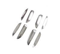 LRSJJ Car Sliding Door Handle for Fit for Jazz for MK3 2008-2013 Carbon Fiber Chrome Car Door Handle Cup Bowl Cover Styling Auto Accessories
