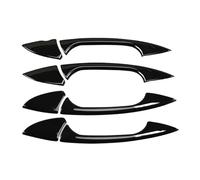 LRSJJ Car Sliding Door Handle for GLA Class for W176 for C117 for Coupe for W117 for X156 2013-2019 Car Accessories Exterior Door Handle Bowl Trim Cover Frame(Gloss Black Half)