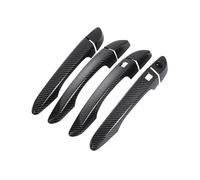 LRSJJ Car Sliding Door Handle for Hyundai for Tucson 2015 2016 2017 2018 2019 2020 Car Carbon Fiber Style Exterior Door Handle Moulding Cover Trim Decor ABS Auto(Smart Carbon)
