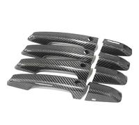 LRSJJ Car Sliding Door Handle for Jaguar for XE for X760 2015-2022 Accessories Carbon Fiber Door Handle Cover Frame Sticker Exterior Trim Bodykit(Styles1)