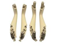 LRSJJ Interior Car Door Handle Inside Cover Trim 51417438523 for 5 Series for M5 for G30 for G31 for F90 2017-2022 Inner Doors Panel Handle(Beige 4pcs)