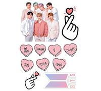 LRSweetdesign 11-Piece CAKE TOPPER BTS Muffins Wafer Premium