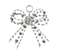 LRTJ Cute Butterfly Keychain for Women,Bow Beaded Bag Charms for Handbag,Designer Purse Charms for Tote Bag, grthtrh, Plastic