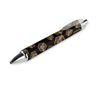 Lrtyuasq Bee Hive Black Retractable Ballpoint Pen 0.5mm Fine Point Work Pen Quick Dry Smooth Write Pens