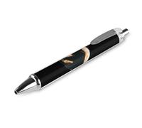 Lrtyuasq Bigfoot Total Solar Eclipse Retractable Ballpoint Pen 0.5 Fine Point Flexible Round Barrel for Writing Comfort