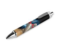 Lrtyuasq Bowling Game Strike Rot Funny Retractable Ballpoint Pen 0.5mm Ball Point Pens Work Pens Gifts for Officer Unisex