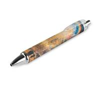 Lrtyuasq Esotericism from Darkness to Light Retractable Ballpoint Pen 0.5mm Roller Black Inks for Men Women Diary Pens