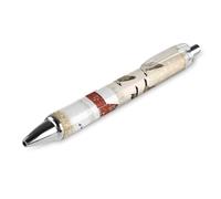 Lrtyuasq Flying Geese Snow Red House Retractable Ballpoint Pen 0.5mm Roller Black Inks for Men Women Diary Pens