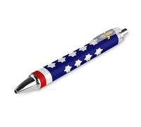 Lrtyuasq French Alliance U.S. Flag Funny Ballpoint Pen Retractable Liquid Rolling Ball Pens Custom Gifts for Men Women Office Work