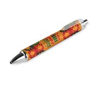 Lrtyuasq Happy Kwanzaa African American Heritage Festival Retractable Ballpoint Pen Writing Ballpoint Black Ink Ball Pens Gifts for Students Office Stationery Supplies
