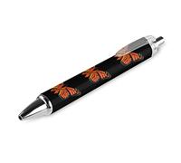 Lrtyuasq MS Multiple Sclerosis Awareness Butterfly Ball Pen Smooth Writing Blue Ink Ball Point Pen for Office School