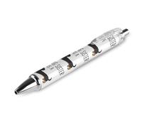 Lrtyuasq My Big Sister Is A Dachshund Retractable Ballpoint Pen Black Ink 0.5mm Fine Point Pens Office Supplies