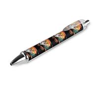 Lrtyuasq Nothing Runs Like A Corgi Retractable Ballpoint Pen 0.5 Fine Point Flexible Round Barrel for Writing Comfort