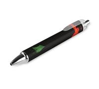 Lrtyuasq Rastafarian Flag Lion Silhouette Black Retractable Ballpoint Pen 0.5mm Fine Point Work Pen Quick Dry Smooth Write Pens