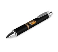 Lrtyuasq Robin Bird on Wood Funny Ballpoint Pen Retractable Liquid Rolling Ball Pens Custom Gifts for Men Women Office Work