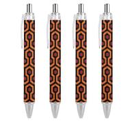 Lrtyuasq The Shining Overlook Hotel Funny Retractable Ballpoint Pen 0.5mm Ball Point Pens Work Pens Gifts for Officer Unisex