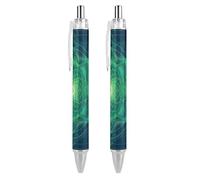 Lrtyuasq Tree with Sacred Geometry Symbols Roller Pens Black Ballpoint Pens Retractable Journaling Pen Work Pens for Office Supplies