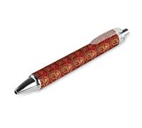 Lrtyuasq Year Of The Snake 2025 Happy Chinese New Year 2025 Retractable Ballpoint Pen Writing Ballpoint Black Ink Ball Pens Gifts for Students Office Stationery Supplies