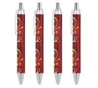 Lrtyuasq Year Of The Snake 2025 Happy Chinese New Year 2025 Retractable Ballpoint Pen Writing Ballpoint Black Ink Ball Pens Gifts for Students Office Stationery Supplies