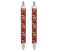 Lrtyuasq Year Of The Snake 2025 Happy Chinese New Year 2025 Retractable Ballpoint Pen Writing Ballpoint Black Ink Ball Pens Gifts for Students Office Stationery Supplies