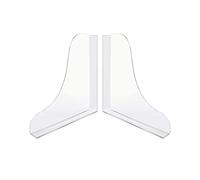 Lrtzizy 2PCS Clear Acrylic Corner Splash Guards Shower Bathtub Splash Guard Bathroom Bath Splash Guard