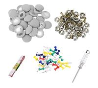 Lrtzizy 60Pcs Diy Roof Lining Repair Kit Fix Sagging Headliner Pin Buckle Screw No Glue for Truck/Car Screw Ceiling Repair Gray