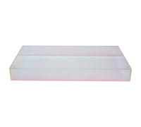 Lrtzizy Acrylic Transparent Water Cup Tray Teacup Jewelry Storage Tray Simple Color Dessert Decorative Tray