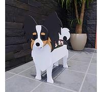 LRUPVEG German Shepherd Dog Planter Plant Pots, Animals Shaped Bulldog Flower Pot, Premium Garden Succulent Plant Pots Cute Design, Outdoor Flower Container(Papillon)